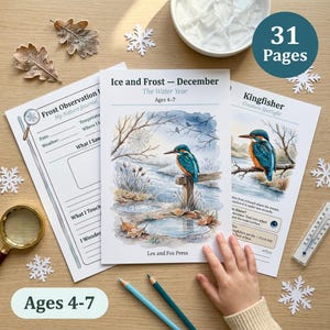Winter Nature Study | Ice and Frost Science | States of Matter Experiments | Pond Creatures | Homeschool Curriculum | Ages 4-7