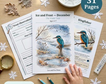 Winter Nature Study | Ice and Frost Science | States of Matter Experiments | Pond Creatures | Homeschool Curriculum | Ages 4-7
