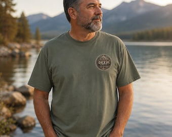 Deep Roots Tree Anchor Shirt, Christian Men's Faith Graphic Tee