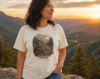 Comfort Colors® Christian Hiking Tee | Faith Based Nature Graphic Shirt