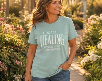 Inspirational Healing T-Shirt | Vintage Typography Recovery Tee