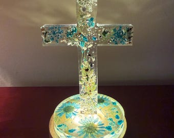 Memorial Ashes Cross Lamp