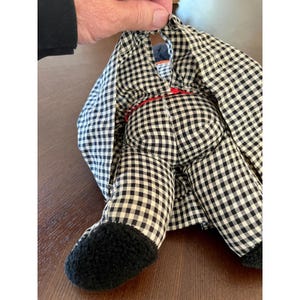 Vintage 1960s Disney Gund Swedlin Minnie Mouse Rubber Face Plush Doll Gingham image 9