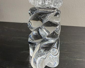 Castiçal de cristal soprado à mão Baccarat de 15 cm (6")