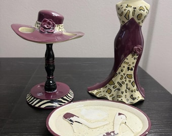 Saturday Knight Tres Chic Glamour Soap Dispenser Set Of (3).