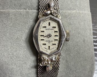 Reloj de pulsera mecánico vintage Waltham para mujer, fabricado en Suiza.