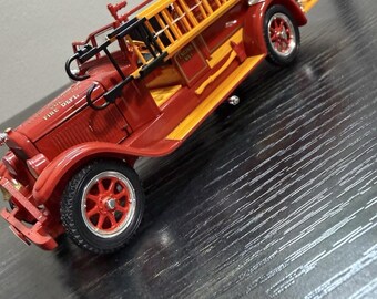 Pleasant Plains brandbil 1928 REO plastmodell frivillig brandkår.