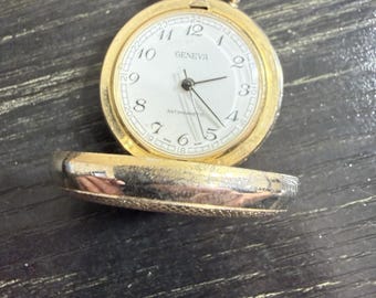 Lote de 2 relojes de bolsillo vintage: Ginebra y Luis Cardini. Ambos funcionan.