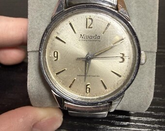 Reloj Nivada vintage para hombre, automático, fabricado en Suiza.