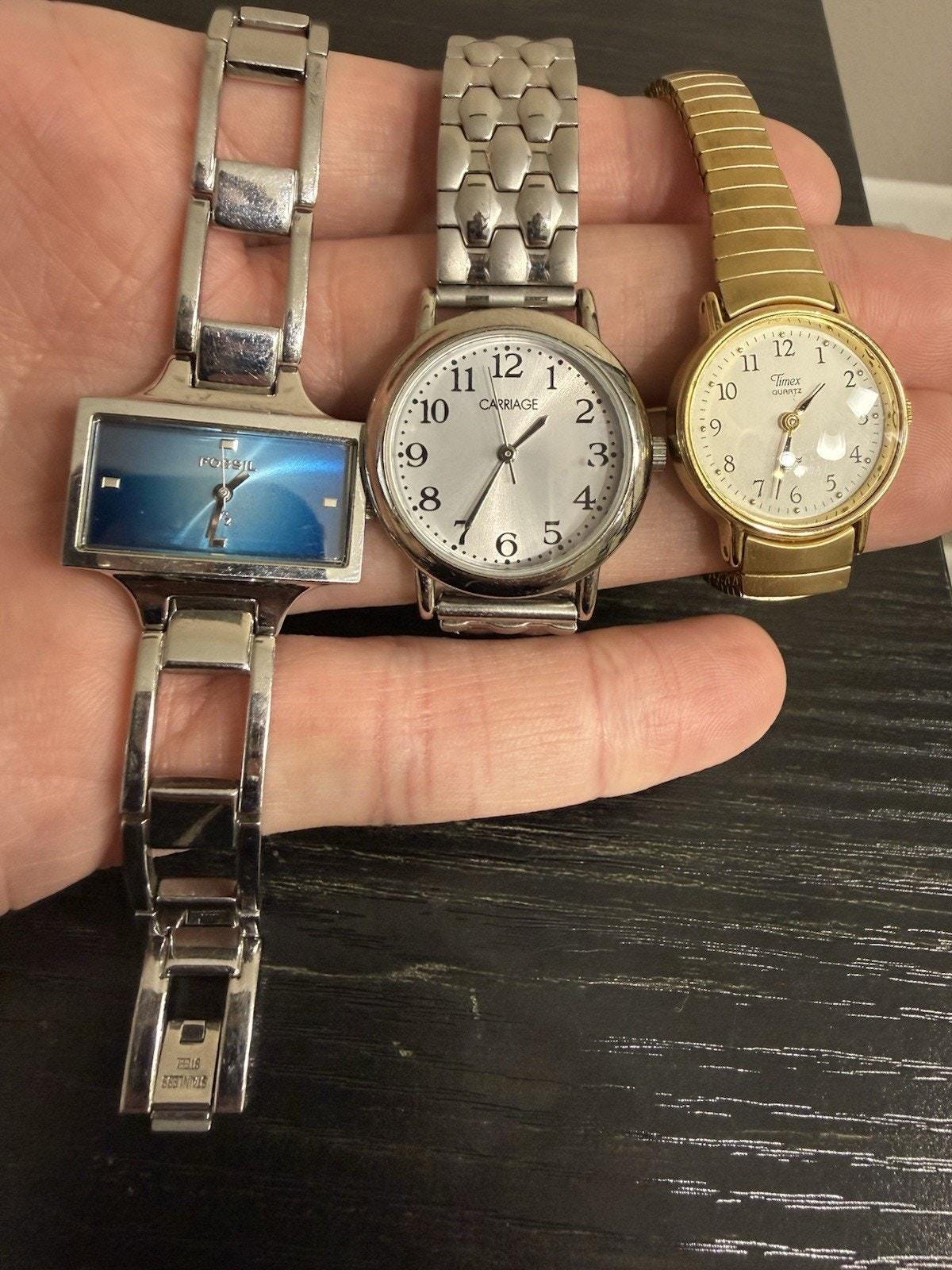 Vintage 2011 Carriage by Timex 22mm Women\'s Quartz Cocktail Watch Sunburst‎ Dial Timex Carriage Watch - Etsy Hong Kong main image 3