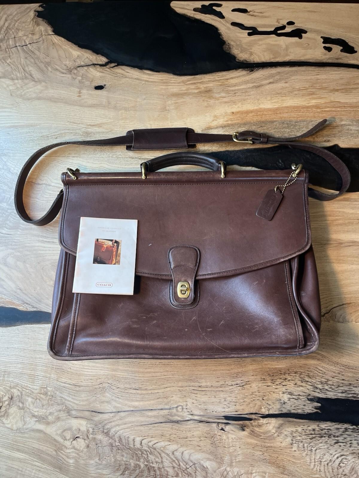 Vintage Metropolitan Briefcase Coach - Etsy