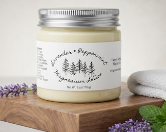 Peppermint and Lavender Magnesium Lotion