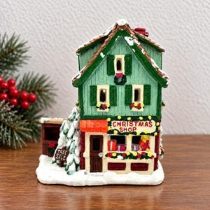 Vintage California Creations Christmas Shop SE149 1993 Painted Village House