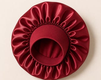 Satin Bonnet for Curly Hair, Braids, Locs, Anti-Frizz Hair Protection
