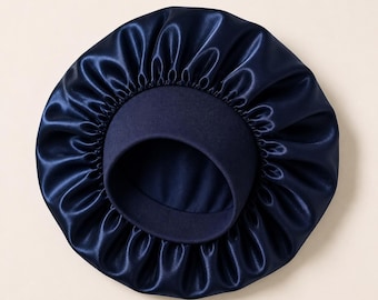 Double Layer Satin Bonnet, Anti Frizz Hair Protection for Curly Hair
