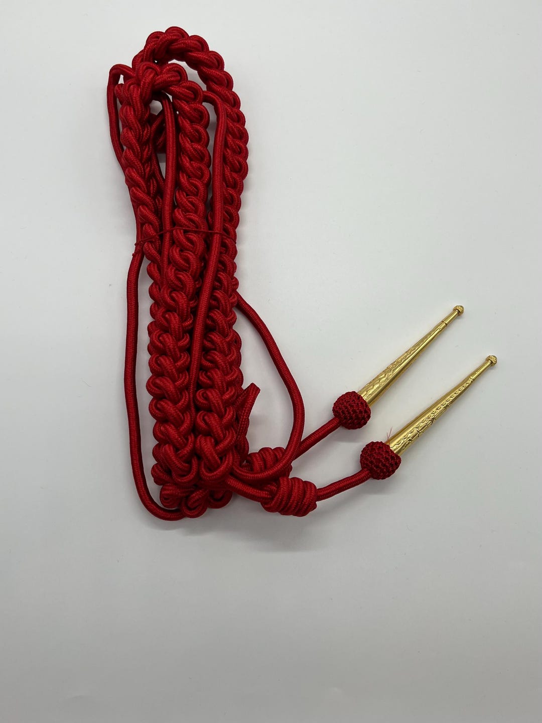 Usaf Red Rope Military Silk Aiguillette Shoulder Cord White or Red Ceremonial Uniform ...