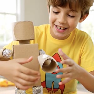 Kit d'activités de construction de robots pour enfants | Kit STEM imprimable | Bilingue espagnol-anglais | 6-10 ans | Initiation au codage pour enfants | Activité éducative