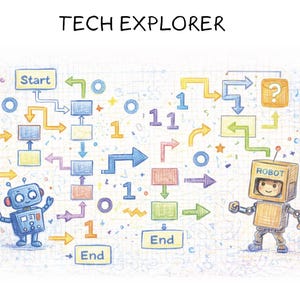 Tech Explorer Kit for Kids | Learn to Think Like a Computer | Algorithms + Binary Code | Ages 9-14 | Printable | KIT #5