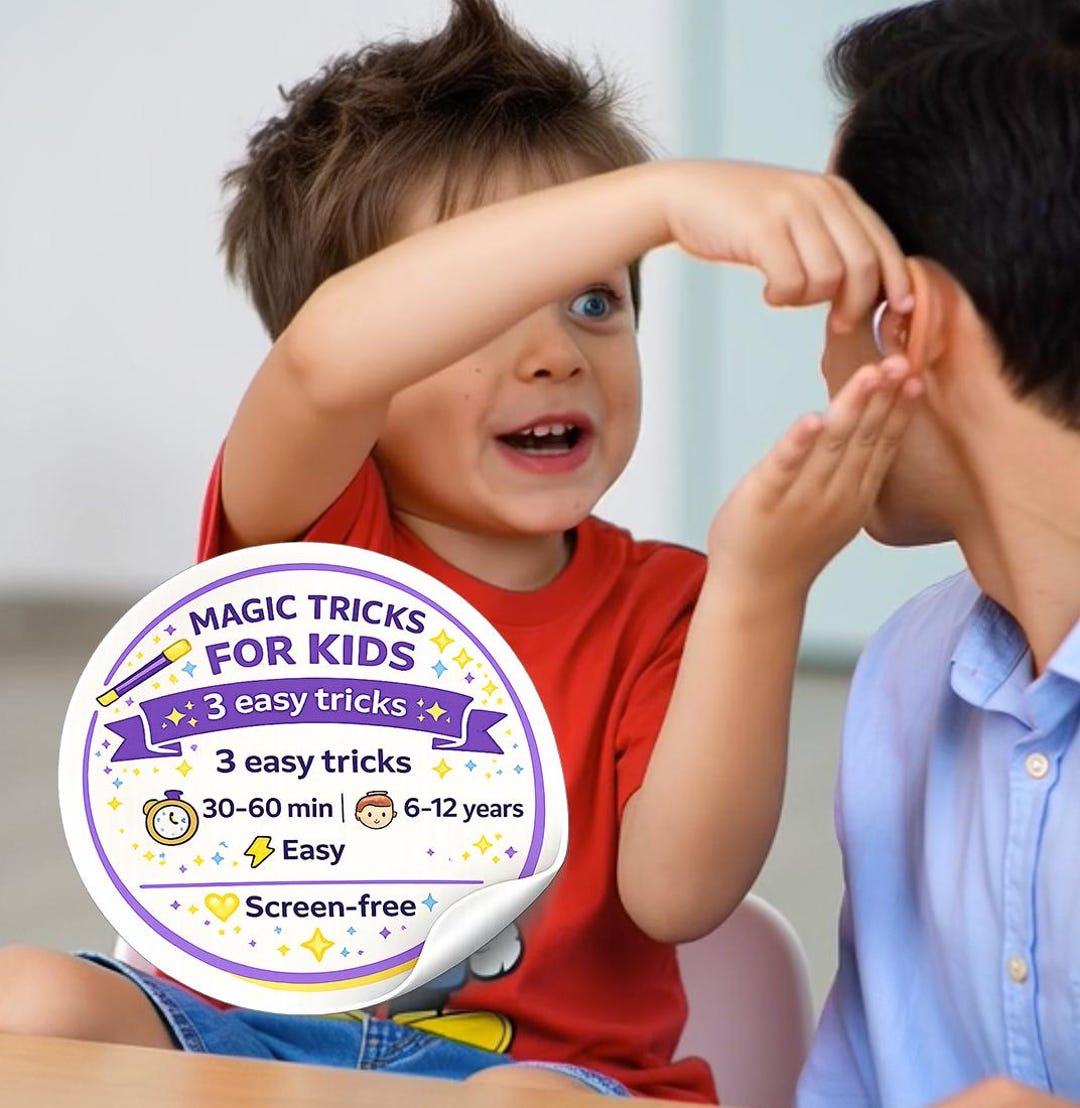 Magic Routine Kid Homemagic | Learn 3 Real Magic Tricks | Kids Ages 6-12 | Printable PDF ...