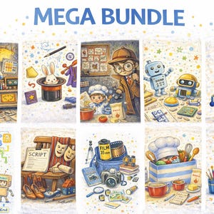 Mega Bundle | 10 Printable Activity Kits for Kids | Science + Art + Adventure + Tech | Ages 7-12 | Instant Download