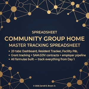 Community Group Home | Master Tracker Spreadsheet