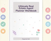 Ultimate Real Estate Agent Planner Workbook | Goal Setting, Client Tracking & Productivity for Realtors