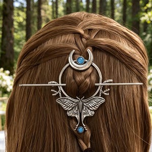 Moon Hair Fork Silver - Etsy