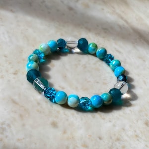 Sea breeze - beaded bracelet