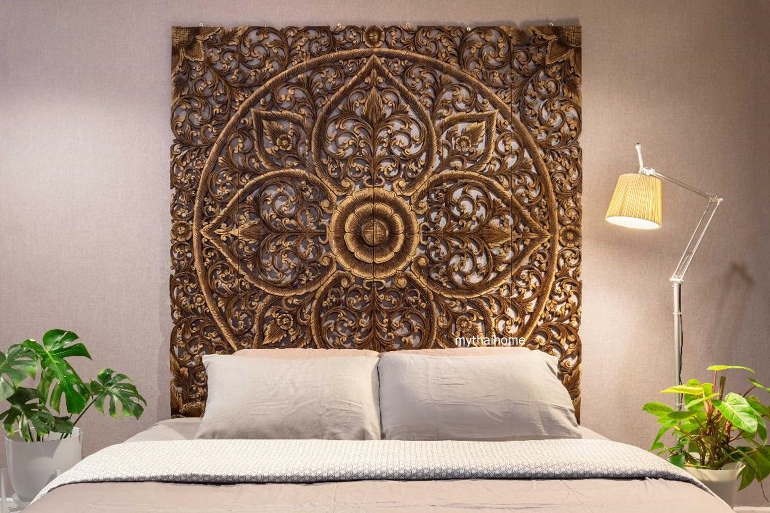 71 Large Wall Art King Size Bed Reclaimed Bohemian Etsy