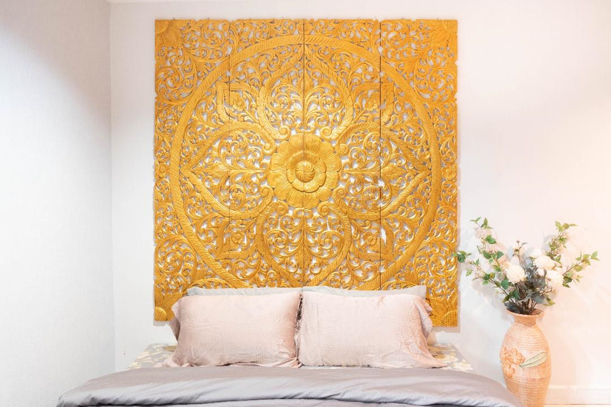 71 Large Wall Art King Size Bed Reclaimed Bohemian Etsy UK