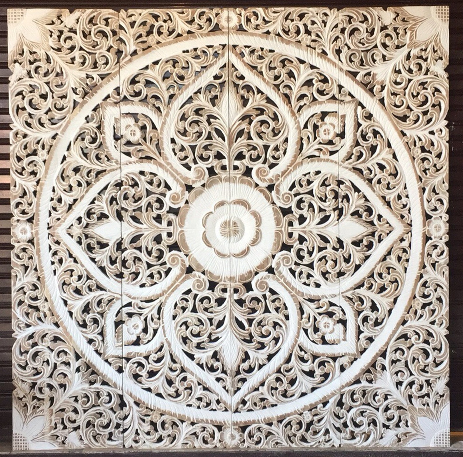 Large Wall Art King Size Bed Rustic Bohemian Headboard Etsy