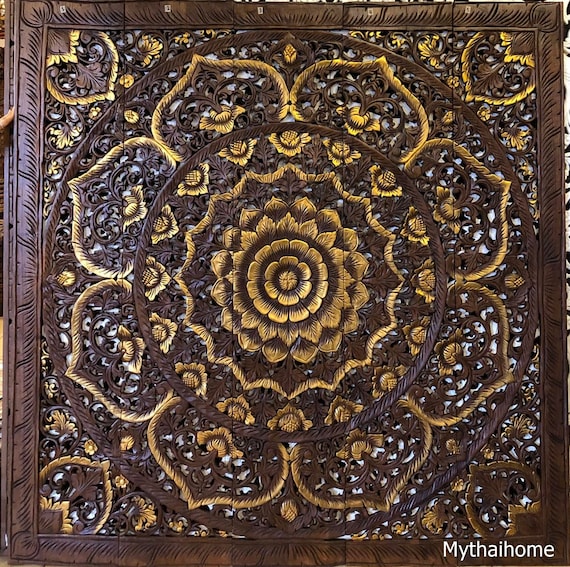 White Queen Size Carved Wood Headboard 150cm Reclaimed Wood Etsy