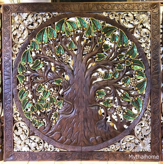Tree of Life Panel Carving Tree of Life Panel Carving