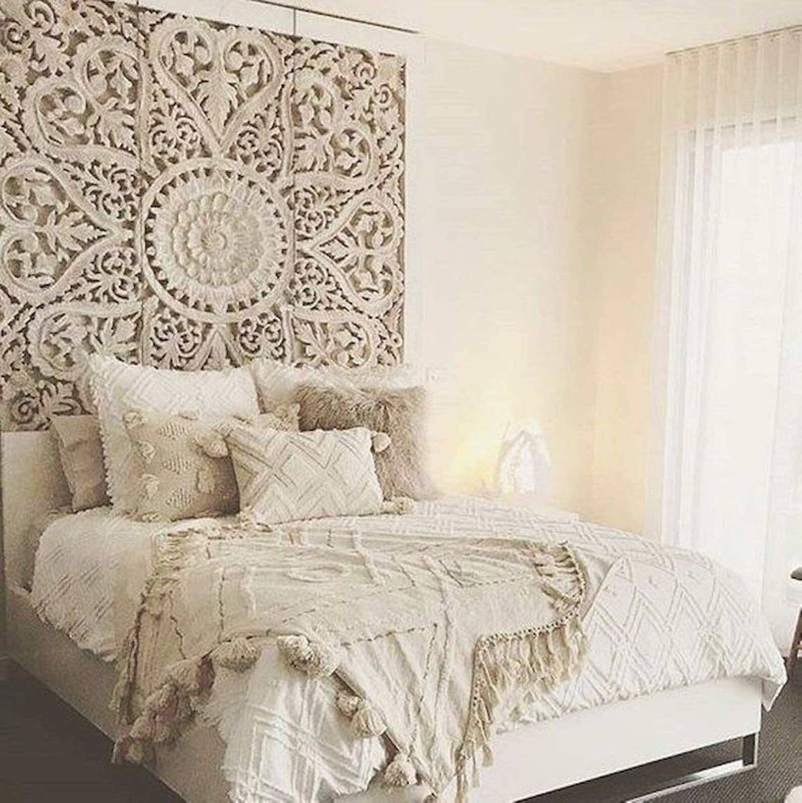 71 Large Wall Art King Size Bed Sculpture Bohemian Etsy UK