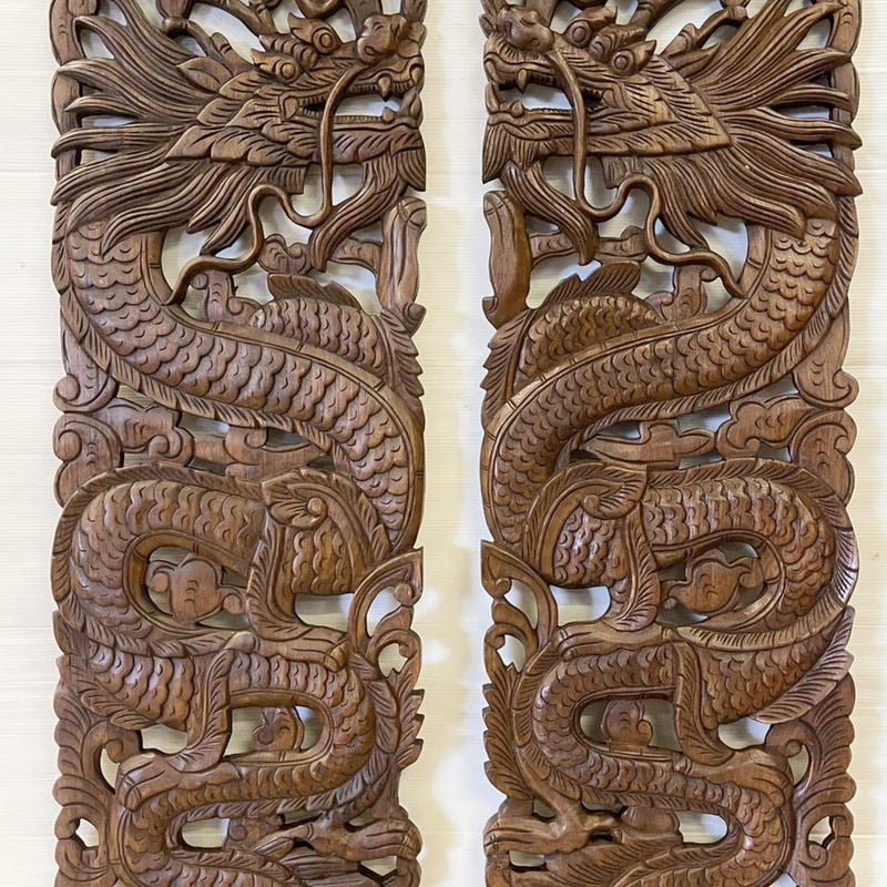 Carved Dragon Door - Etsy