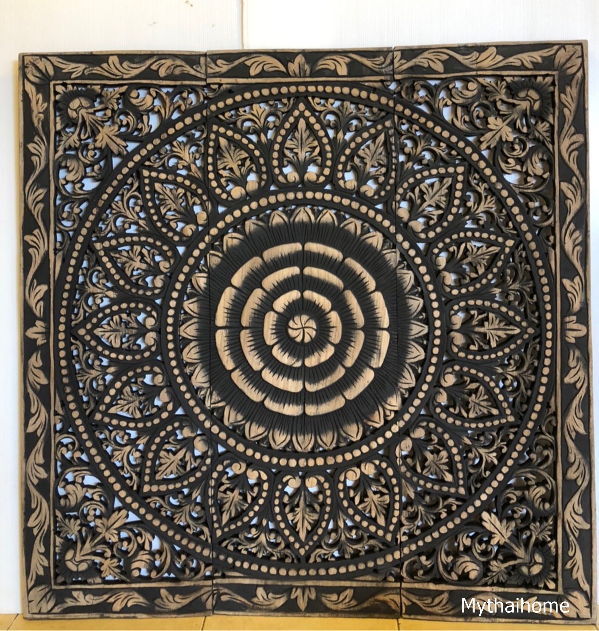 Black boho headboard deals