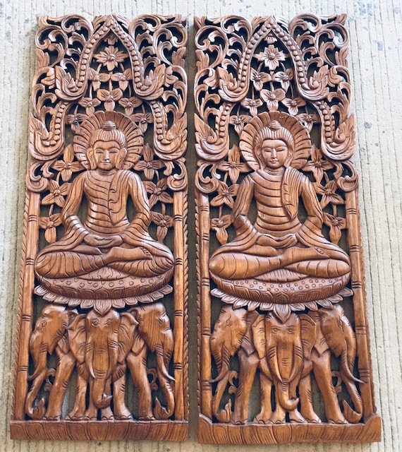 Carved Wooden Buddha Carved Wooden Buddha