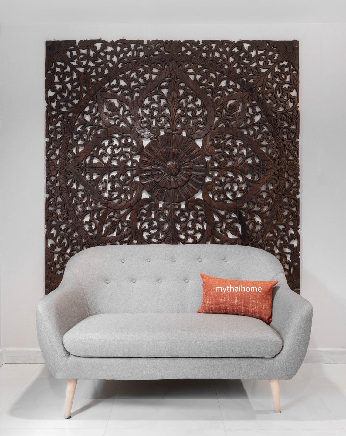 Large Wall Art King Size Bed Reclaimed Bohemian Chic Headboard Etsy