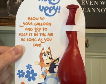Bluey Keepy Uppy Party Favors | Birthday Game Activity Balloons