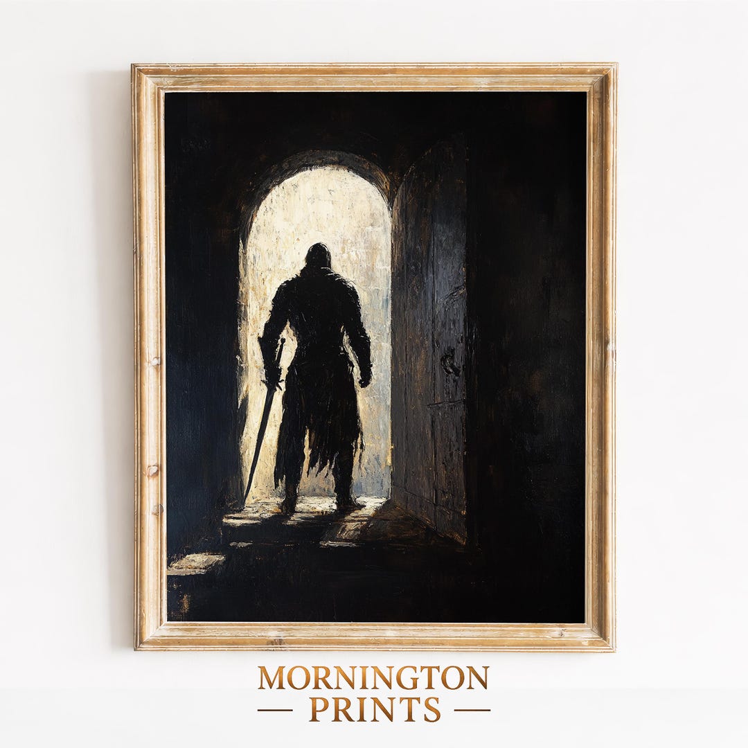 Gothic Knight Printable – Dark Medieval Fantasy Wall Art (digital ...