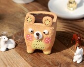Cute animals,Lovely bear,Ceramic Planter,Succulent Planter,Succulent Pot,Cactus Planter Container,Children 39 s room Decoration gift-C12