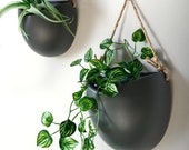 Different sizes, Handcrafted Hanging Ceramic Wall Planters,Wall Hanging Flower Planter,Hanging Pots,Hydroponics Planter,Air Plant Holder