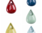 Different colors Handcrafted Hanging Ceramic Wall Planters,Wall Hanging Flower Planter ,Hanging Pots,Hydroponics Planter,Air Plant Holder