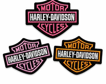 DIGITAL PATCH FILE Harley Davidson Embroidery Design | Motorcycle Embroidery File | Biker Patch Machine Embroidery Pattern | pet dst emb