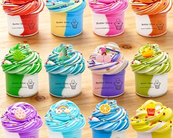 Premium Butter Slime - Weiches, duftendes und dehnbares sensorisches Spielzeug für Kinder