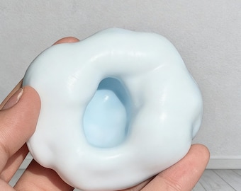 Ultra-glattes handgemachtes Squishy-Spielzeug mit sichtbarem inneren Leuchten - beruhigend, leise und sorgfältig hergestellt