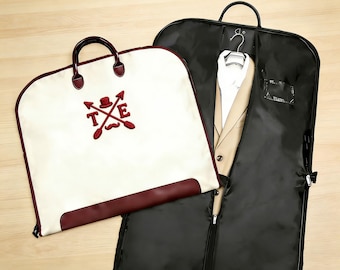Personalized Garment Bag, Custom Embroidered Suit Bag, Father's Day Gift 2026 for Dad from Daughter Son, Groomsmen Gift, Travel Suit Cover