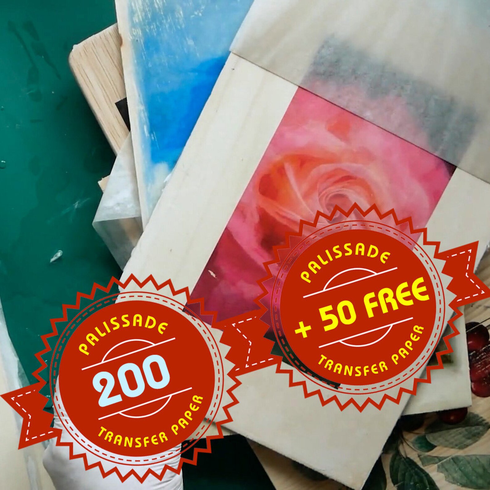 200 free 50 Sheets of Image transfer paper for using on wood Etsy