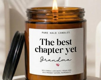 Candela per la nonna, regalo per annunciare la gravidanza alla nonna, regalo per annunciare la nascita del bambino, regalo per la nonna che diventa tale, regalo per la neomamma
