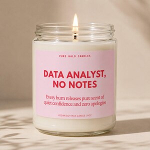Data Analyst, No Notes Candle, Data Analyst Thank, Data Analyst Grad, Best Data Analyst, Data Analyst, Data Analyst Week, Proud Data Analyst